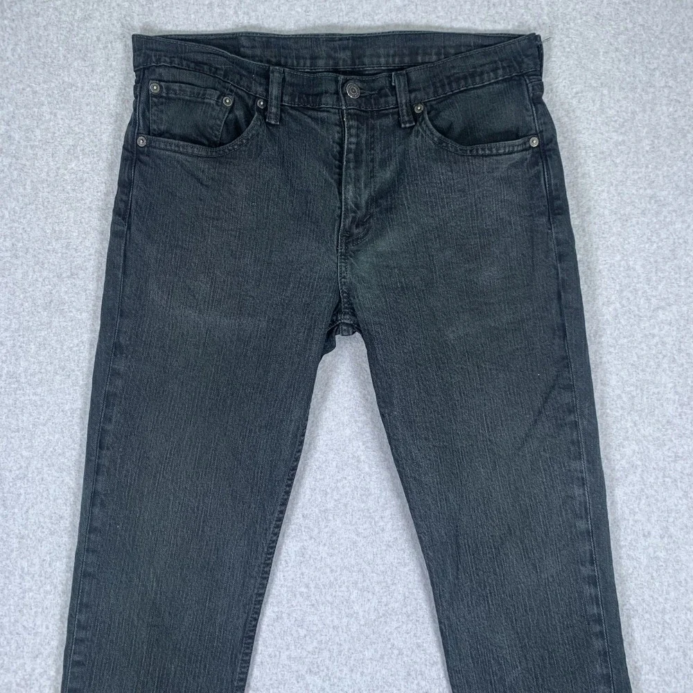 Levi's 511 Slim Fit Jeans Mens 34x30 Black Stretch Denim